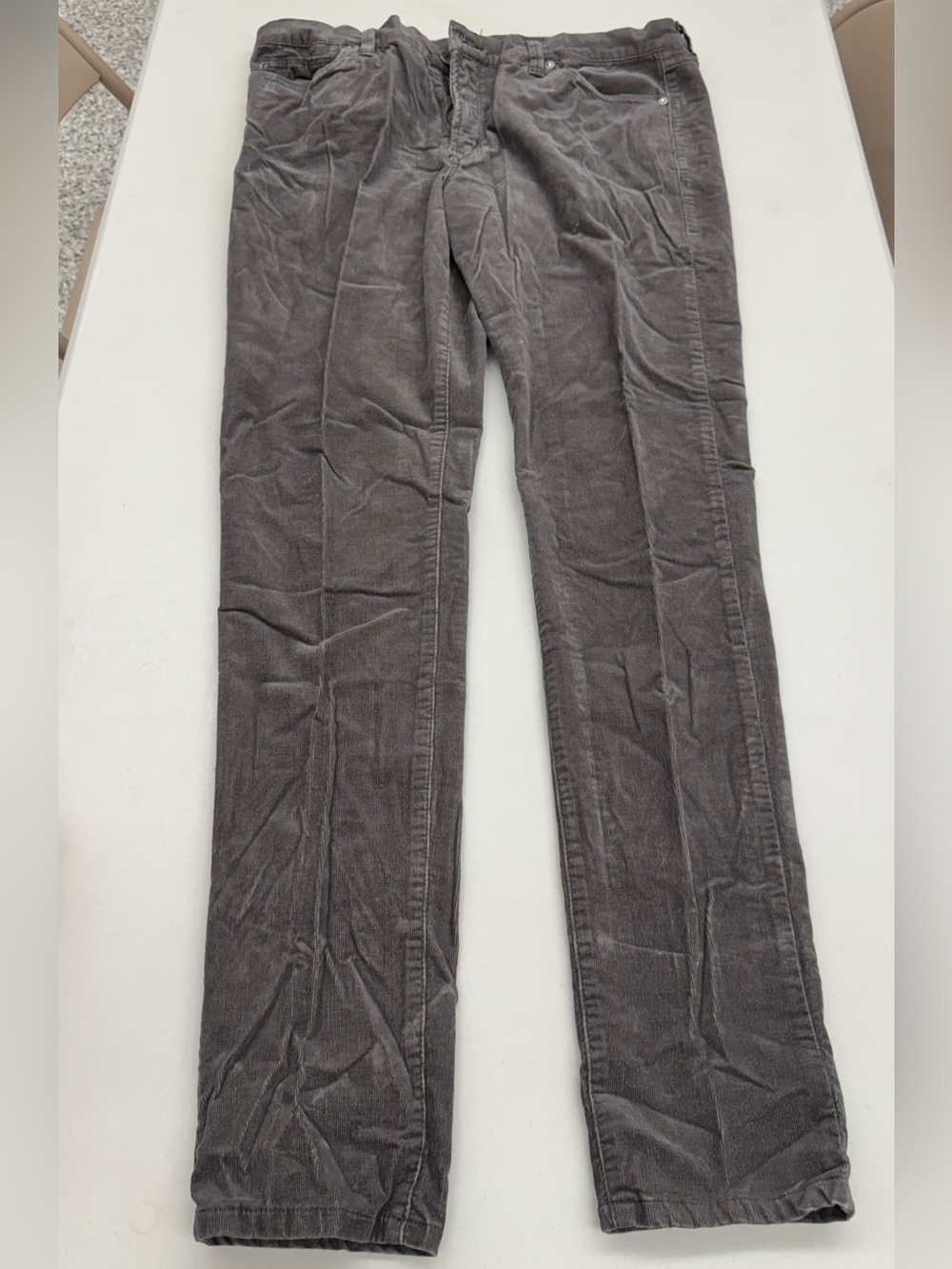 jcpenney Women's Gray Straight-Leg winter Corduroy Pants trousers